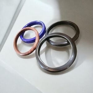 Bundle of 4 Bangle Bracelets